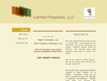 Tablet Screenshot of carrkelproperties.com